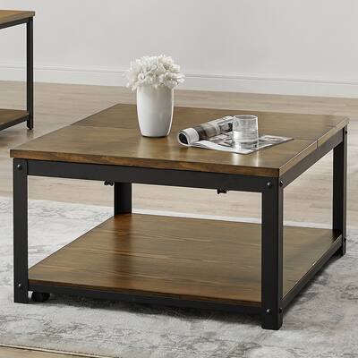Steve Silver Ansel Rustic Mocha Lift Top Coffee Table