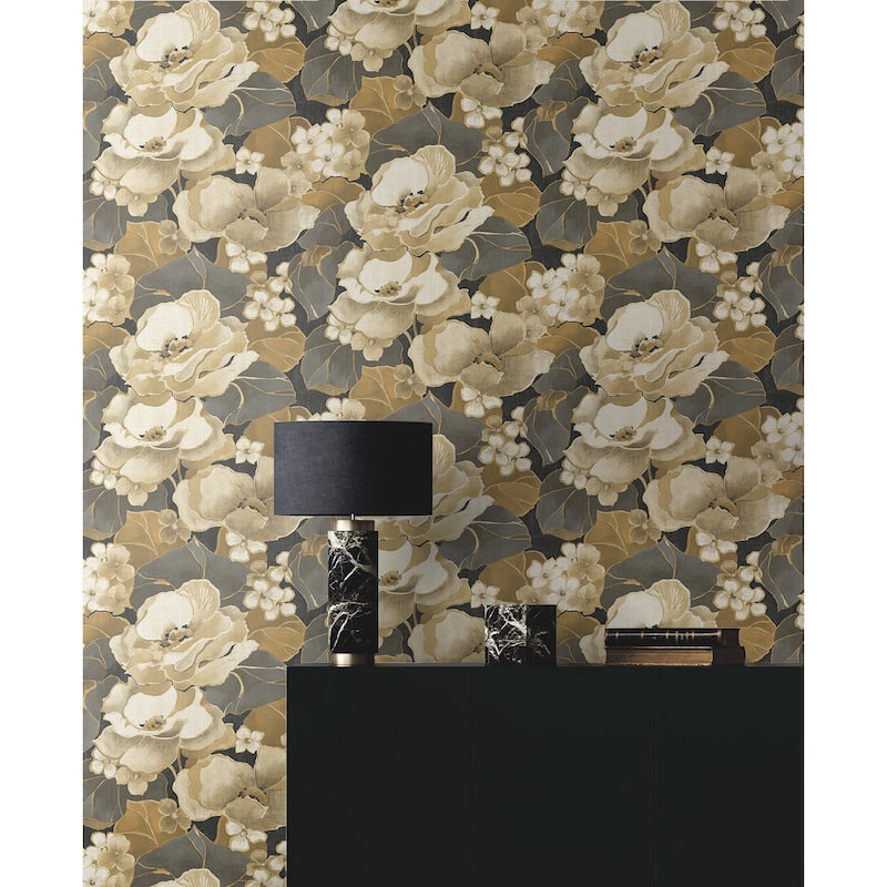 NextWall Nouveau Floral Peel and Stick Wallpaper - 20.5 in. W x 18 ft. L