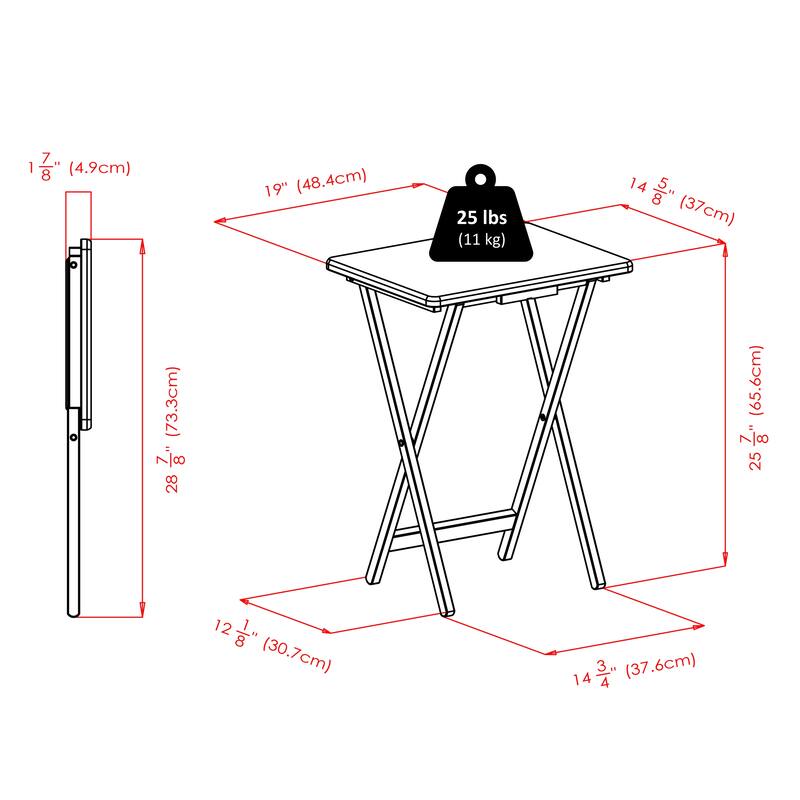 Alex 2-Pc/4-Pc Snack Table Set