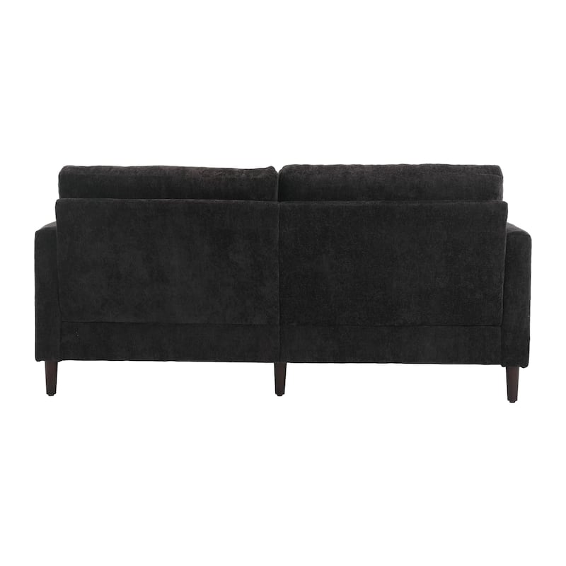 Modern Chenille Fabric Loveseat, 2-Seat Upholstered Loveseat Sofa
