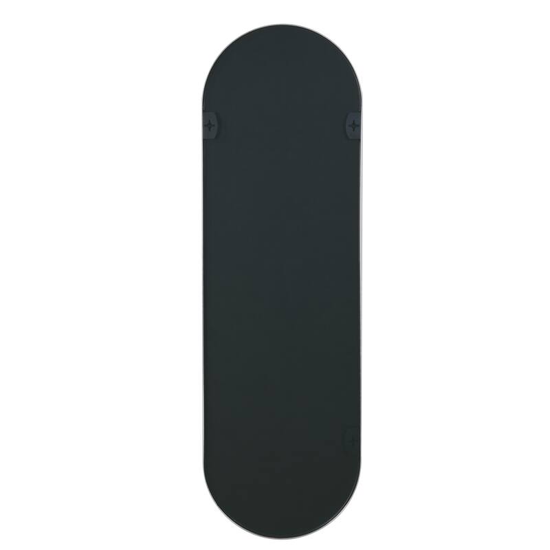 Silver 63 X 20in Pill Shaped Full Lenghth Mirror Or Bathroom Mirror