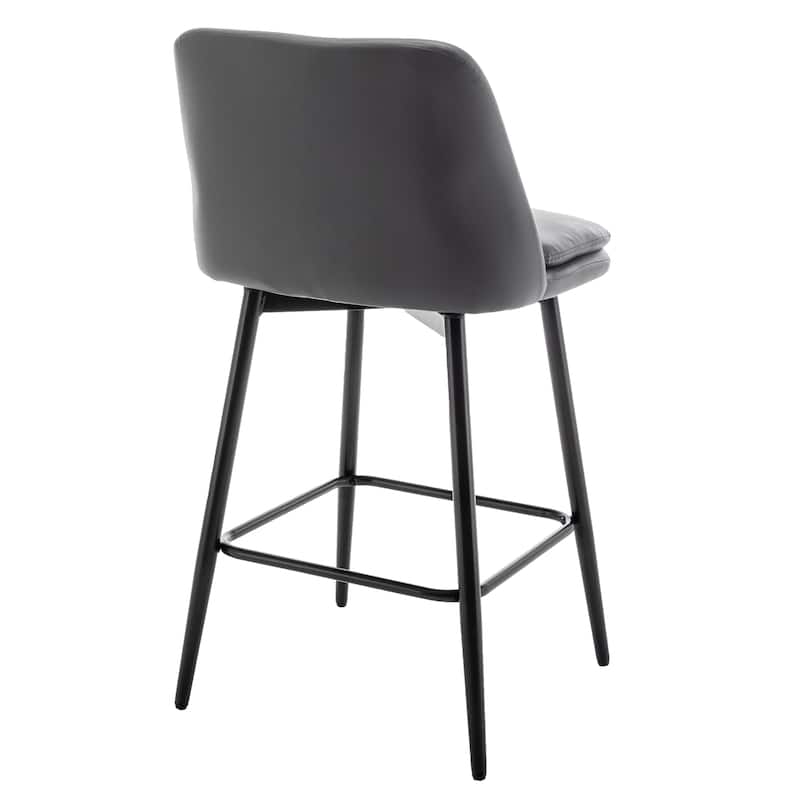 Counter Height Swivel Bar Stools Set of 2 with Back