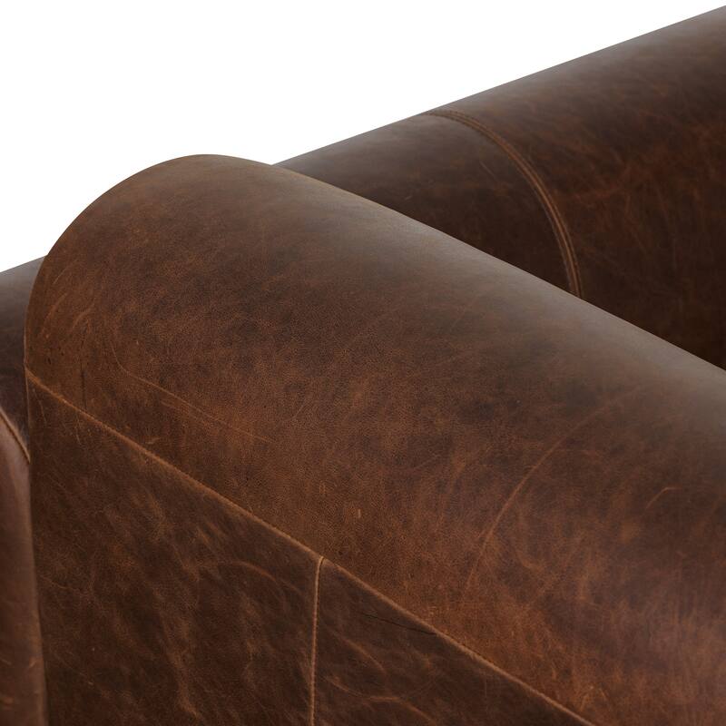 Poly and Bark Brescia Sofa in Chocolate Brown