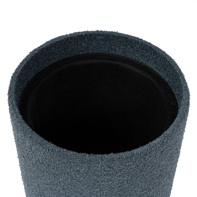 Esme Boucle Tufted Storage Ottoman with Removable Tray Top Ottoman