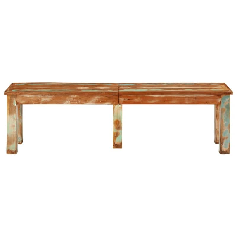 vidaXL Bench 63"x13.8"x18.1" Solid Reclaimed Wood - 63" x 13.8" x 18.1"