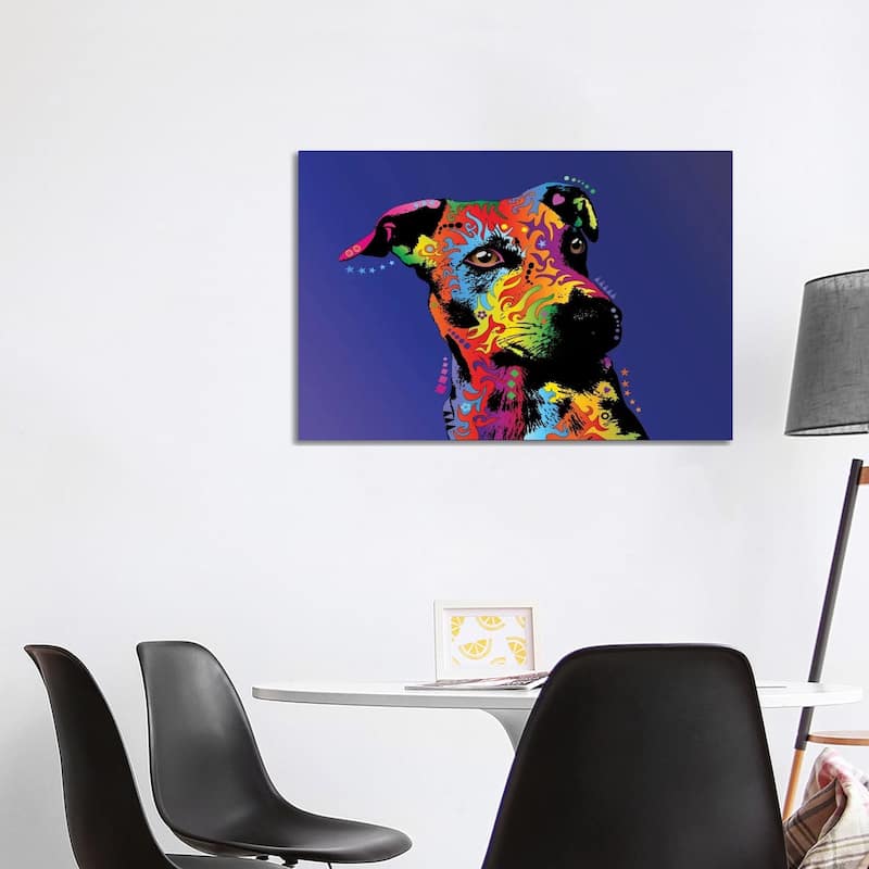 iCanvas "Rainbow Jack Russell Terrier" by Michael Tompsett Canvas Print - 26x40x1.5