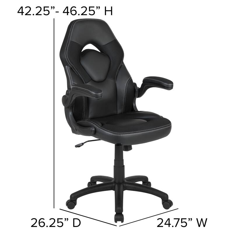 Gaming Desk and Chair Set with Cup Holder and Headphone Hook - Desk Bundle