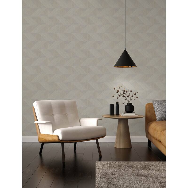 A-Street Prints Presley Grey Tessellation Wallpaper