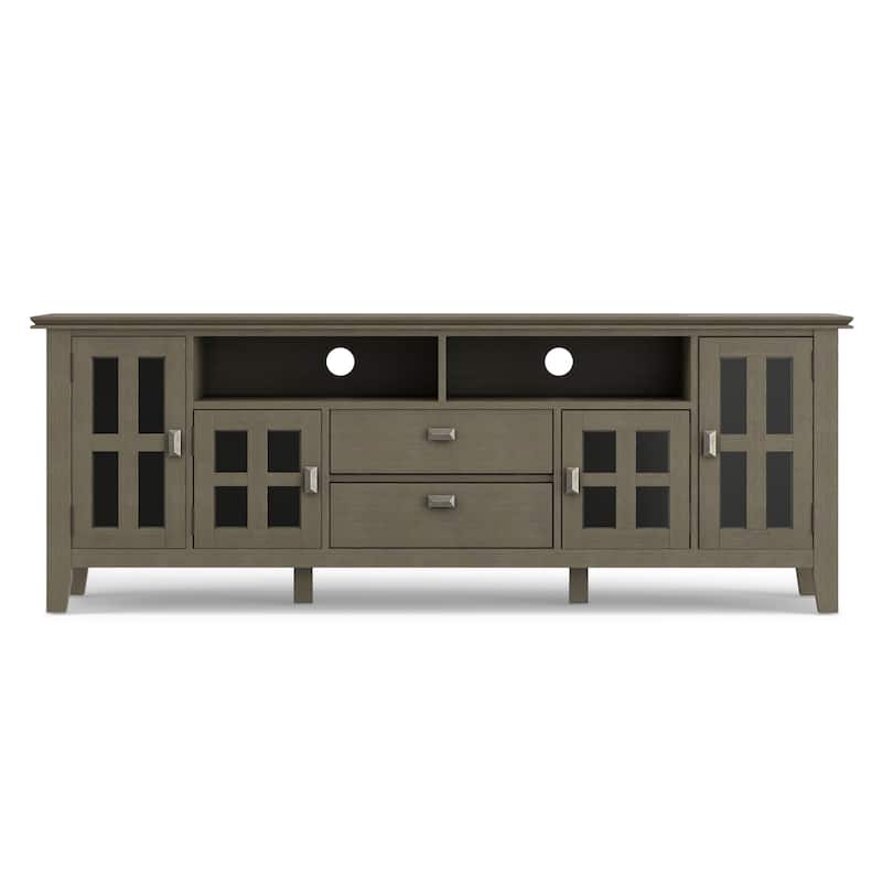 WYNDENHALL Stratford SOLID WOOD 72" Wide TV Media Stand For TVs up to 80"