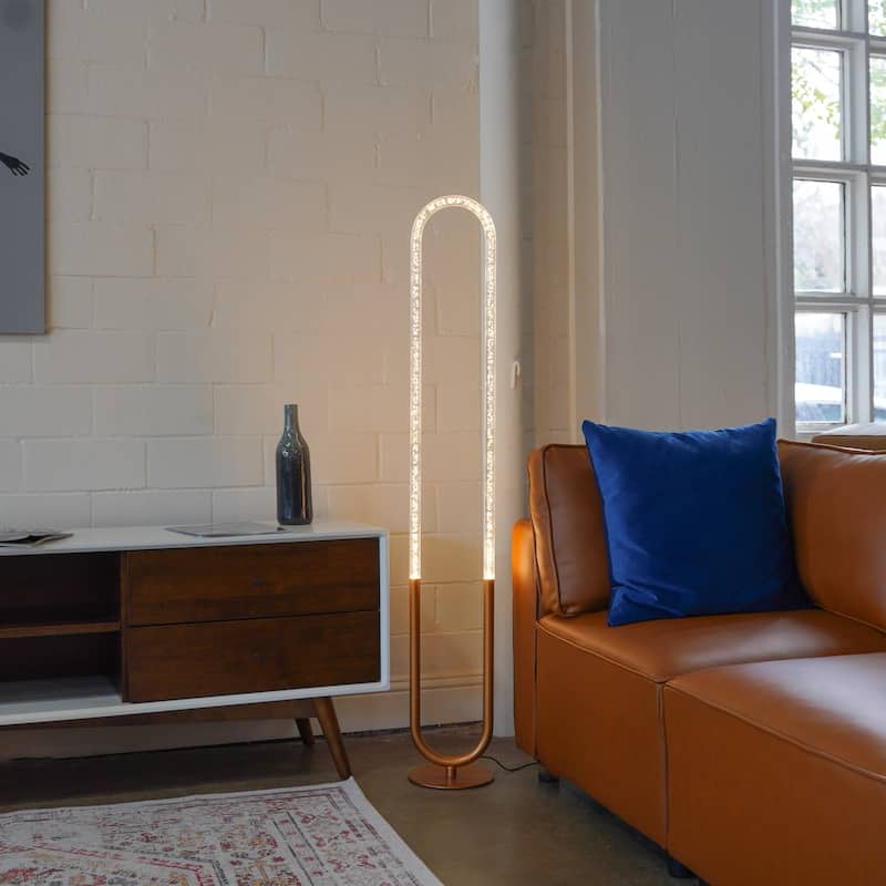 Contemporary Floor Lamp, LED Standing Light for Living Room Centerpiece, Bedroom & Office Lighting