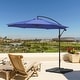 preview thumbnail 2 of 56, Weller 10-foot Offset Cantilever Hanging Patio Umbrella
