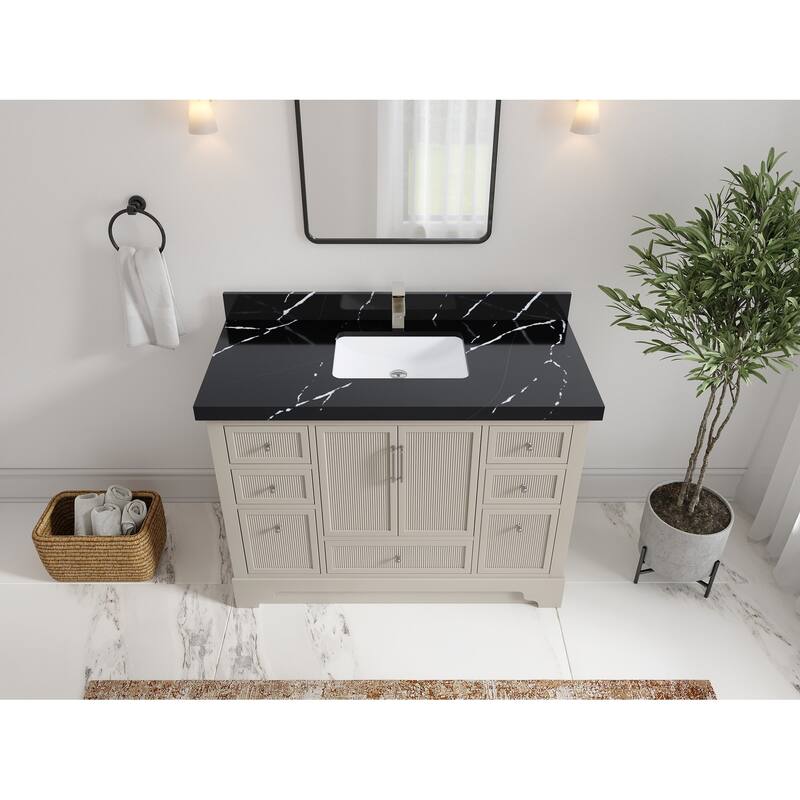 Willow Collections 48 in. W x 22 in. D Alys Single Sink Bathroom Vanity with Countertop