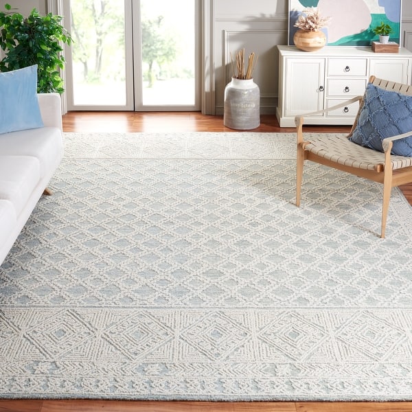 slide 2 of 18, SAFAVIEH Handmade Abstract Lozena Contemporary Wool Rug