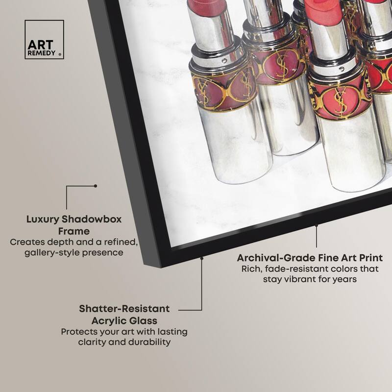 Doll Memories - Lipsticks 22 Shadowbox by Art Remedy