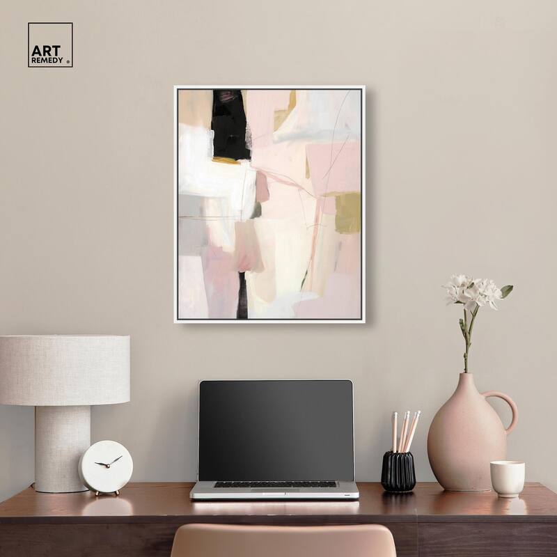 Pistachio Pink I Canvas by Art Remedy