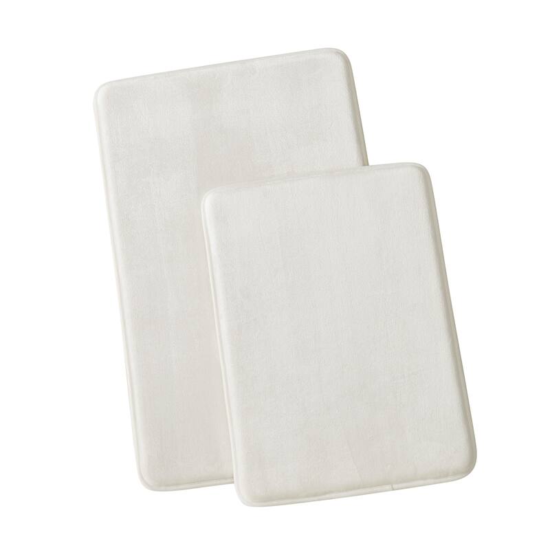 Royal Velvet Signature Solid Memory Foam Set of 2 Bath Rug
