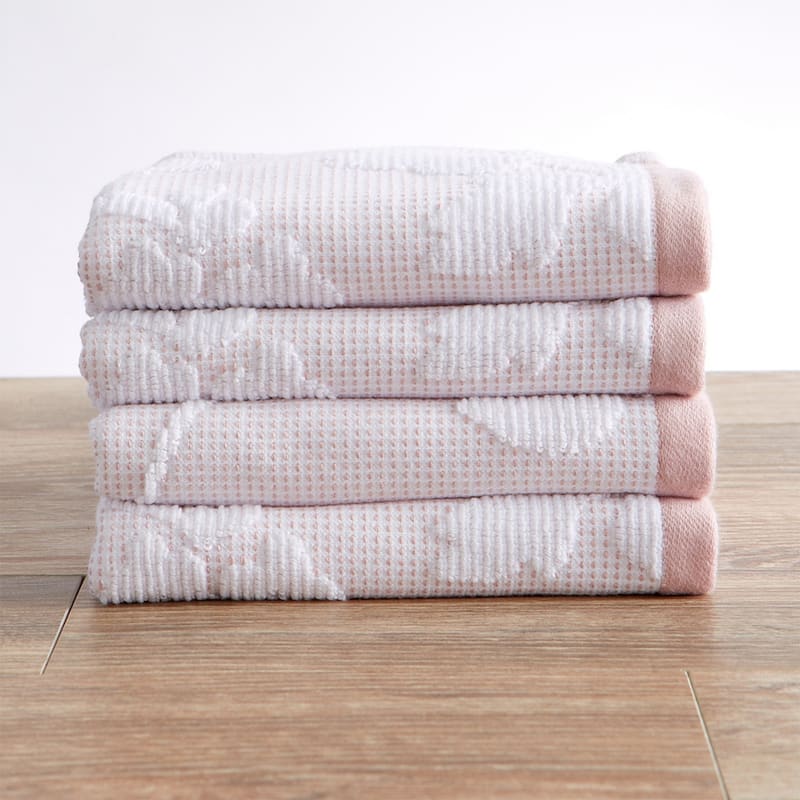 Luxurious Cotton Decorative Floral Towel Set