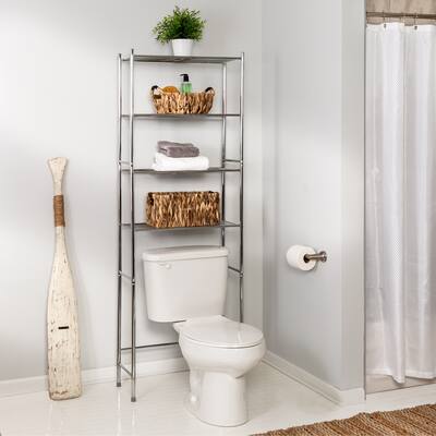 Honey-Can-Do Chrome 4-Tier Over-the-Toilet Space Saver
