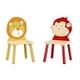 preview thumbnail 8 of 7, Kids Table and 2 Chairs Set,3 Pieces Toddler Table and Chair Set,Wooden Activity Play Table Set (Lion&Monkey)