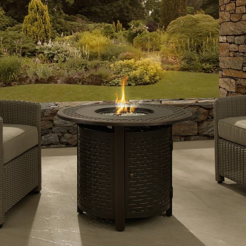 Hendricks Aluminum 34" Round LPG Fire Pit