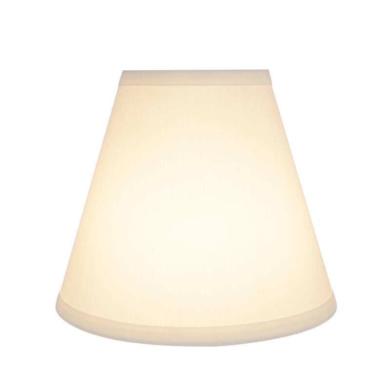 Aspen Creative Hardback Empire Shaped Spider Construction Lamp Shade in Off White (4" x 8" x 7")