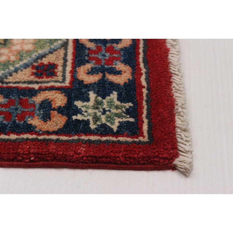ECARPETGALLERY Hand-knotted Uzbek Ghazni Red Wool Rug - 8'11 x 12'1