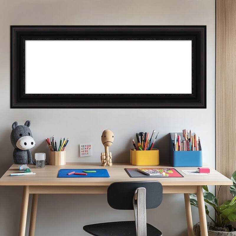 Amanti Art Parlor Black Framed Dry Erase Magnetic Board
