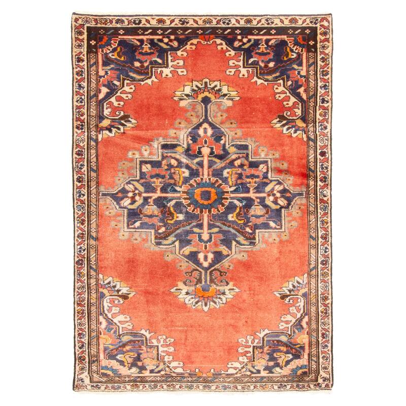ECARPETGALLERY Hand-knotted Anadol Copper Wool Rug - 3'2 x 4'9