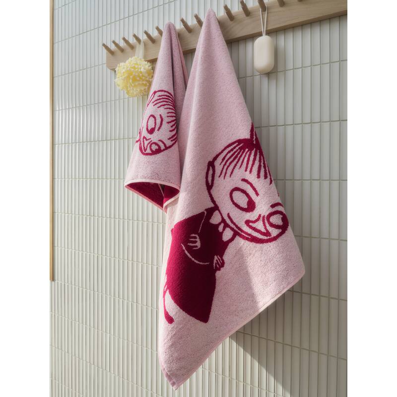 Moomin by Arabia Hand Towel 20x27.5in Little My Pink - 20 x 27.5"