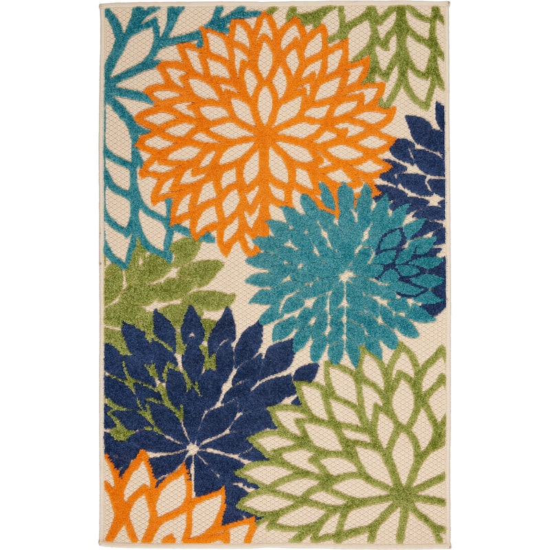 Nourison Aloha Floral Modern, Indoor/Outdoor Area Rug - 2'8" x 4' - Multicolor