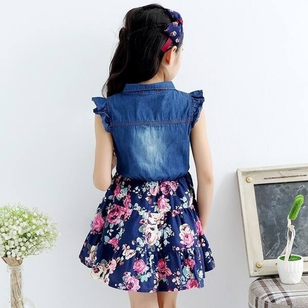 girls jean dress