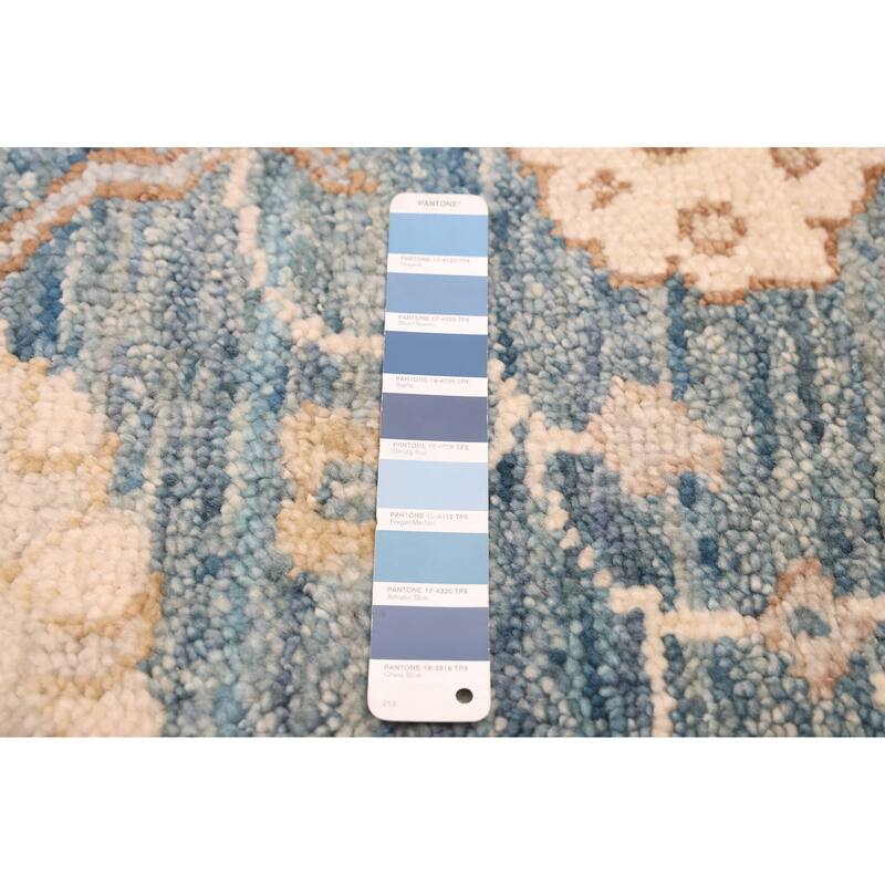 ECARPETGALLERY Hand-knotted Jules Serapi Dark Blue Wool Rug - 7'10 x 9'10