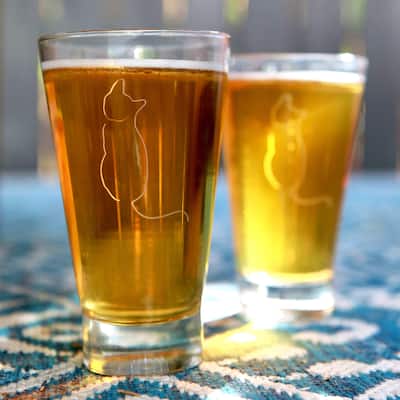 Libbey Modern Pets Simon Tumbler Drinking Glasses, 14 ounce, Set of 4 - Set of 4