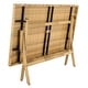 preview thumbnail 44 of 59, SAFAVIEH Outdoor Akita Folding Table with Umbrella Hole - 54.6" x 31.2" x 28.08"