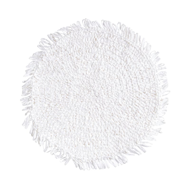 Rustic Raffia Fringe Placemat (Set of 4)