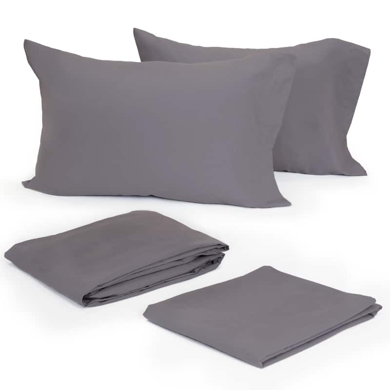 Modern Living Solid Bed Sheet Set or Pillow Cases