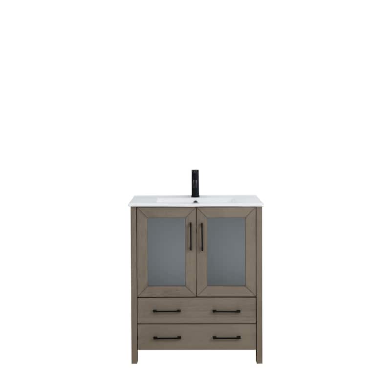 Vanity Art 30-in. Single-sink Bathroom Vanity w/ Wall Mirror - 29.1 W x 18.1 D x 35.8 H