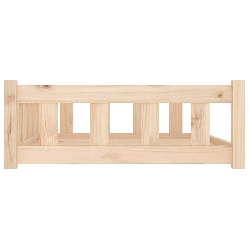 vidaXL Dog Bed Natural Pine Solid Pine Wood Large Durable Dog Bed - 29.7 x 41.5 x 11.0