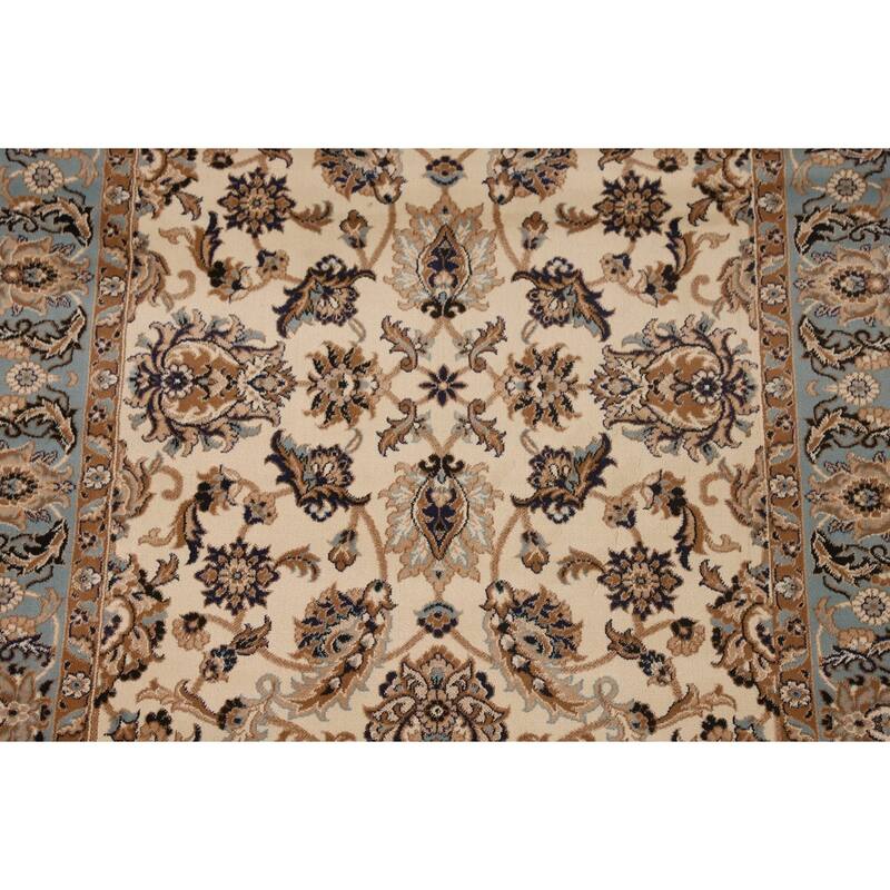 Floral Kashan Turkish Oriental Area Rug Machine Made Carpet - 4'4" x 6'2"