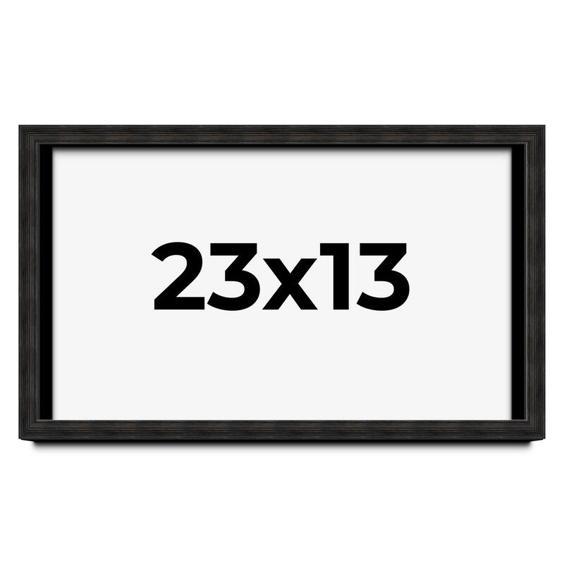 23x13 Shadow Box Black Rustic Barnwood Display Frame | 1.125 Inch