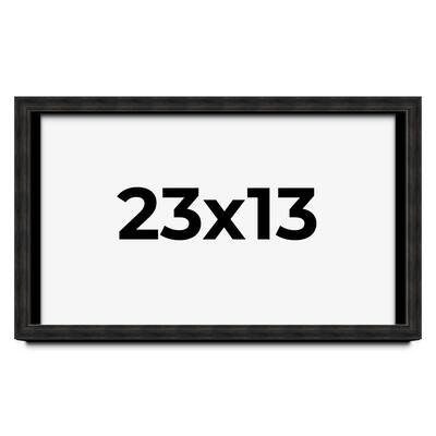 23x13 Shadow Box Black Rustic Barnwood Display Frame | 1.125 Inch