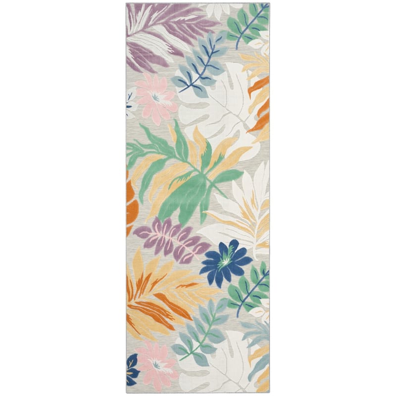 Nourison Suncoast Indoor/Outdoor Tropical Floral Area Rug
