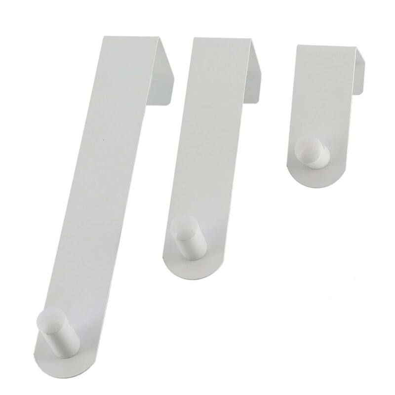 Adjustable Over The Door Hooks - 3-Piece Door Hanger Set for Clothing and Accessories
