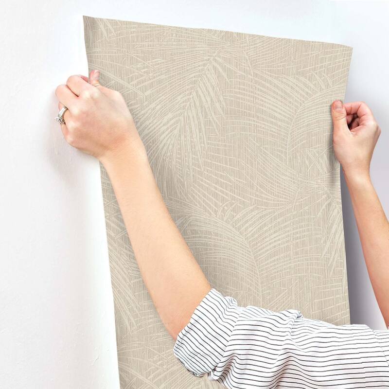 York Wallcoverings Della Palm Shell Wallpaper