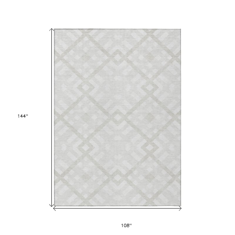 HomeRoots Geometric Transitional Rectangle Outdoor Rug