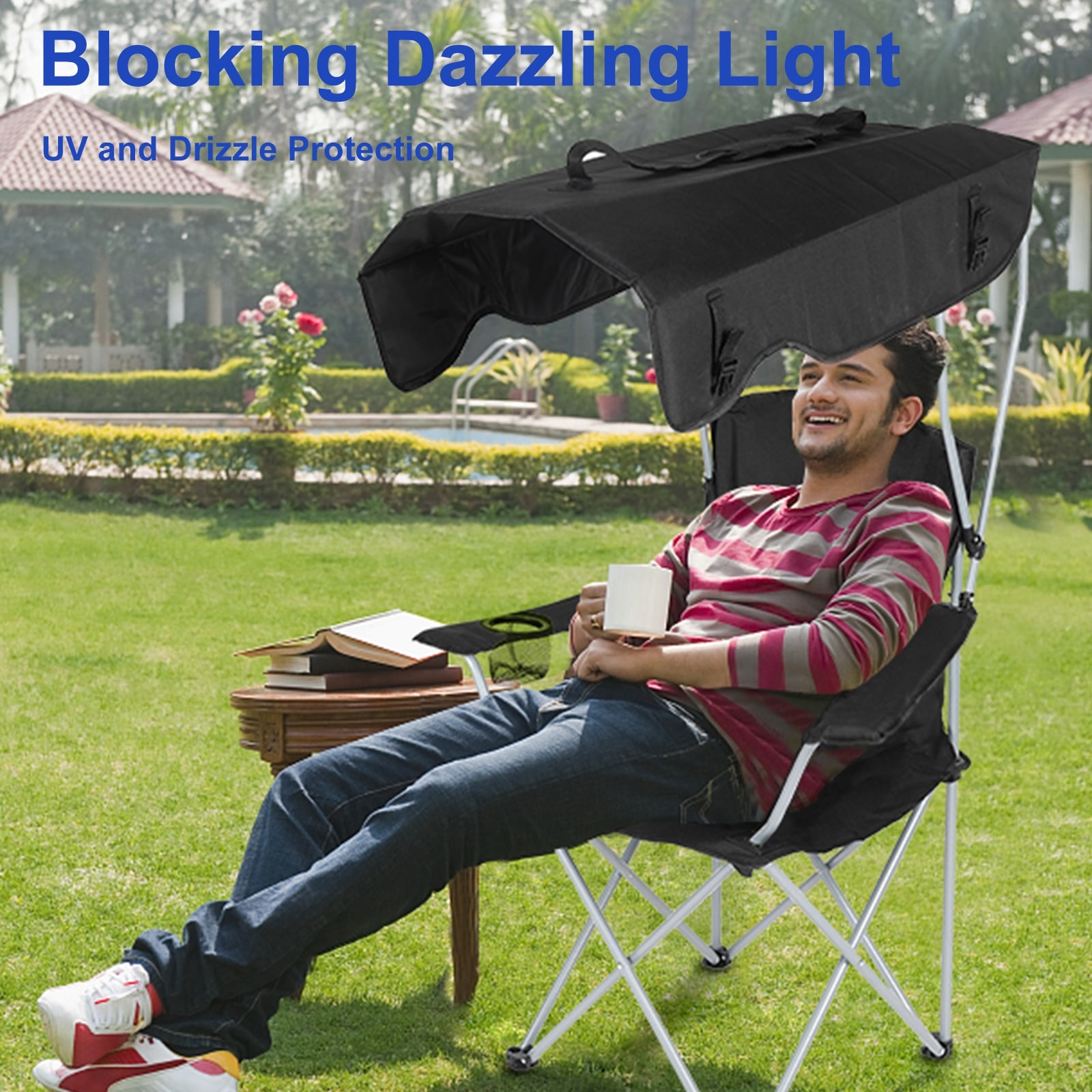 Canopy Lounge Chair with Sunshade