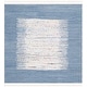 preview thumbnail 102 of 159, SAFAVIEH Handmade Flatweave Montauk Nevyana Cotton Rug 4' Square - Ivory/Dark Blue
