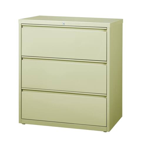 8000 Series 36" Wide 3-Drawer Lateral File Cabinet, Putty