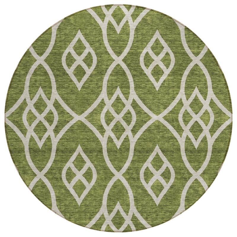 HomeRoots Trellis Transitional Rectangle Outdoor Rug