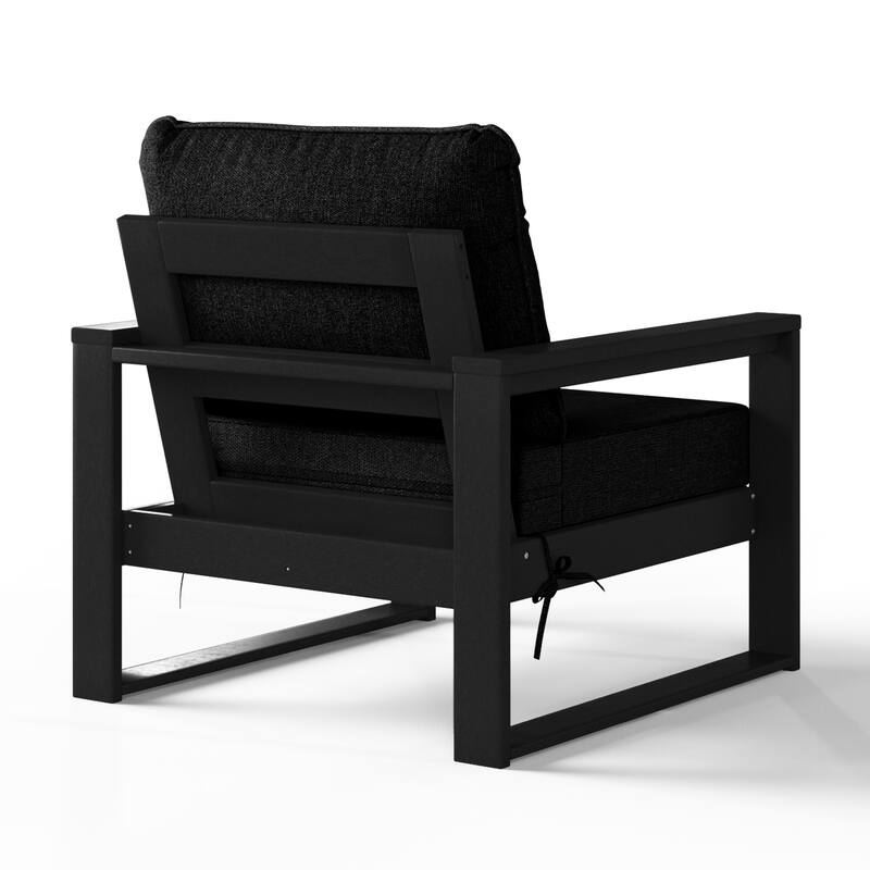 Endless Patio Sectional 3-Piece Deep Seating Set with Black Frame